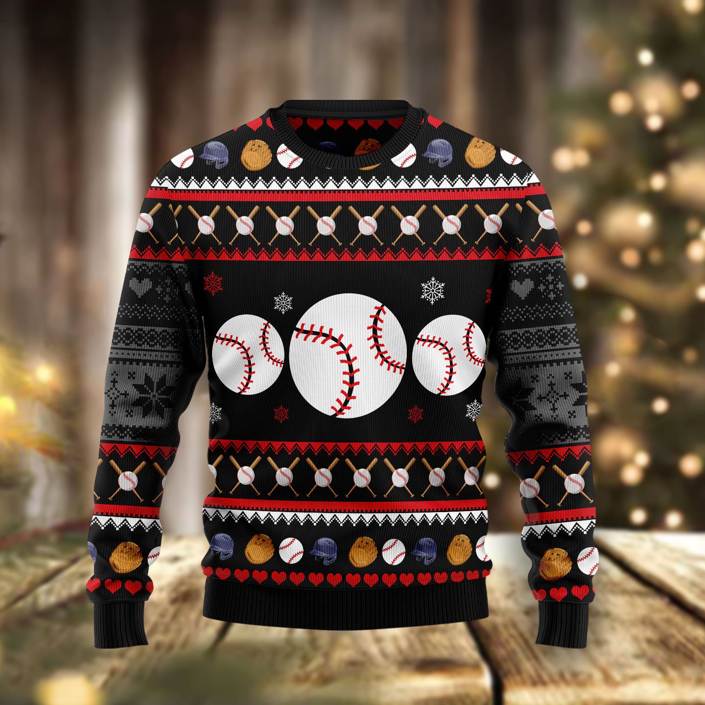 Baseball Balls Christmas HZ112609 unisex womens & mens, couples matching, friends, funny family ugly christmas holiday sweater gifts (plus size available)