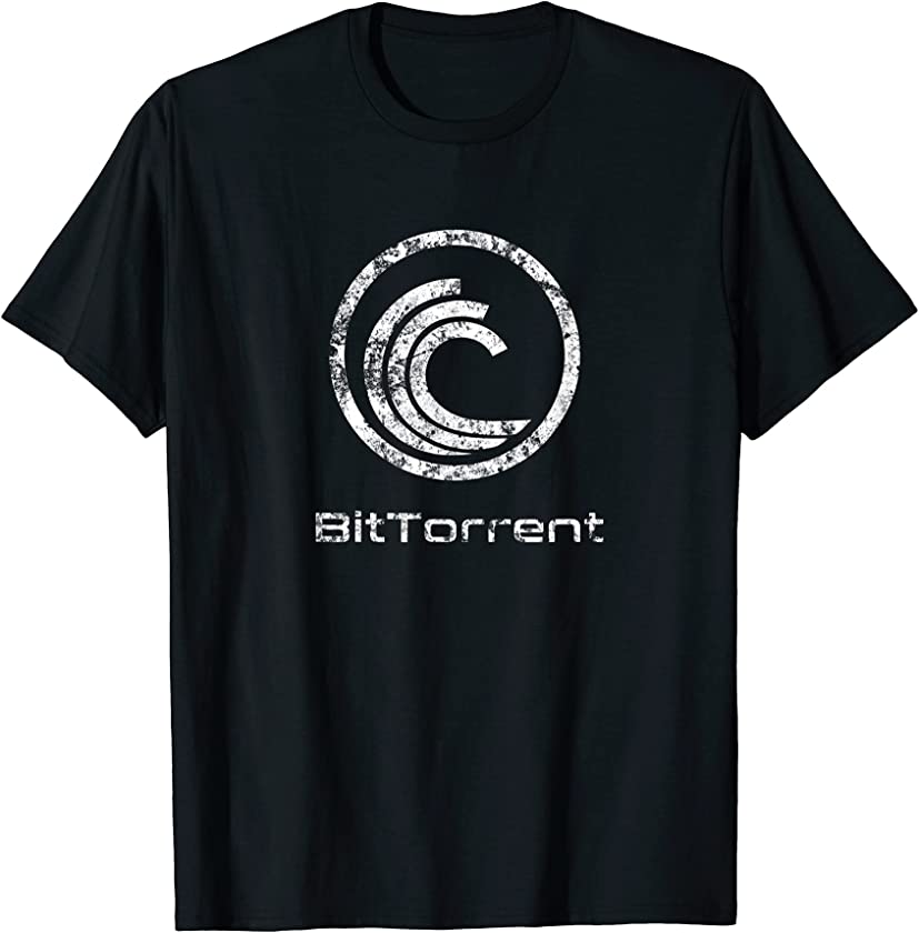 BitTorrent Crypto BTT Token P2P Coin Blockchain Vintage Logo T-Shirt