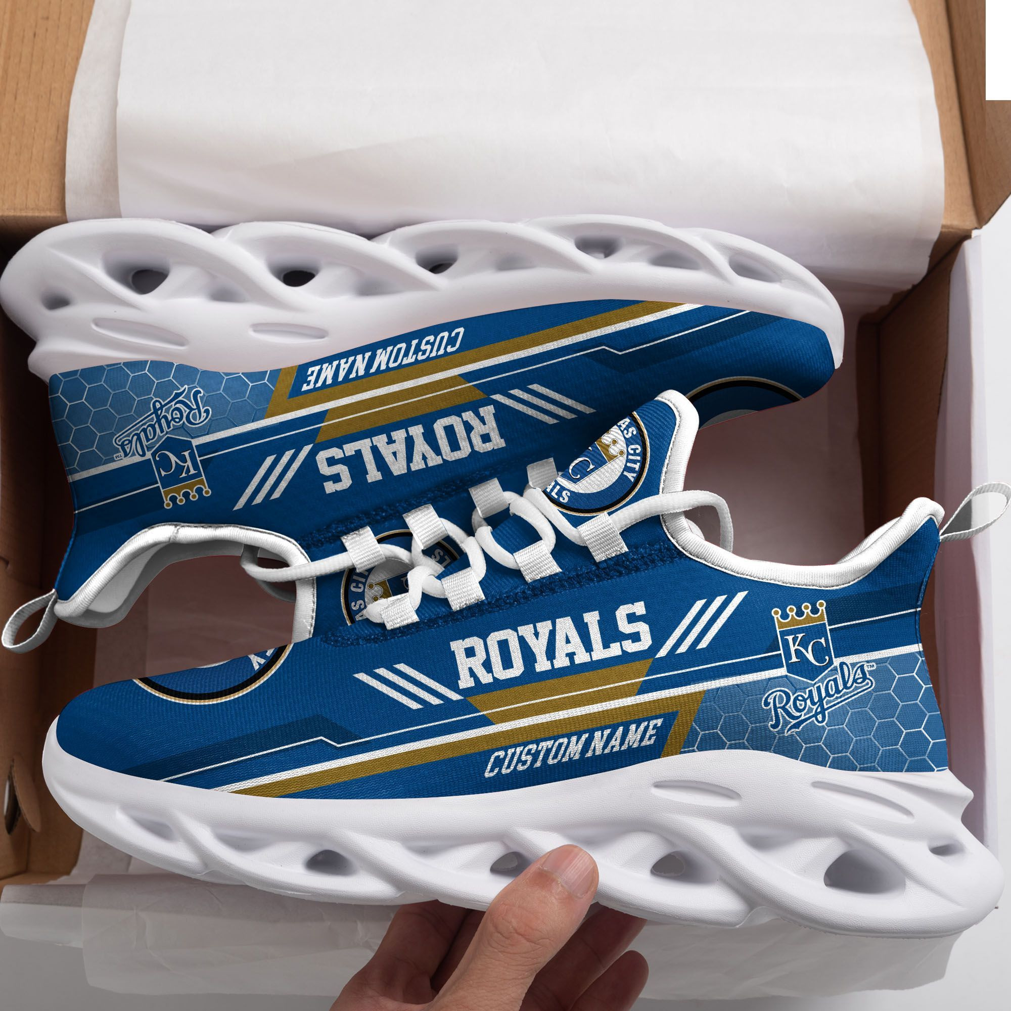 Kansas City Royals Custom Personalized Max Soul Sneakers Running Sports Shoes For Men Women Football Fan Football Fan