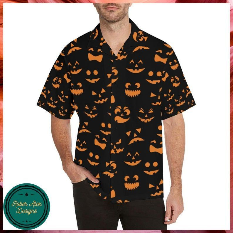 Halloween Pattern Hawaiian Shirt Ha87838