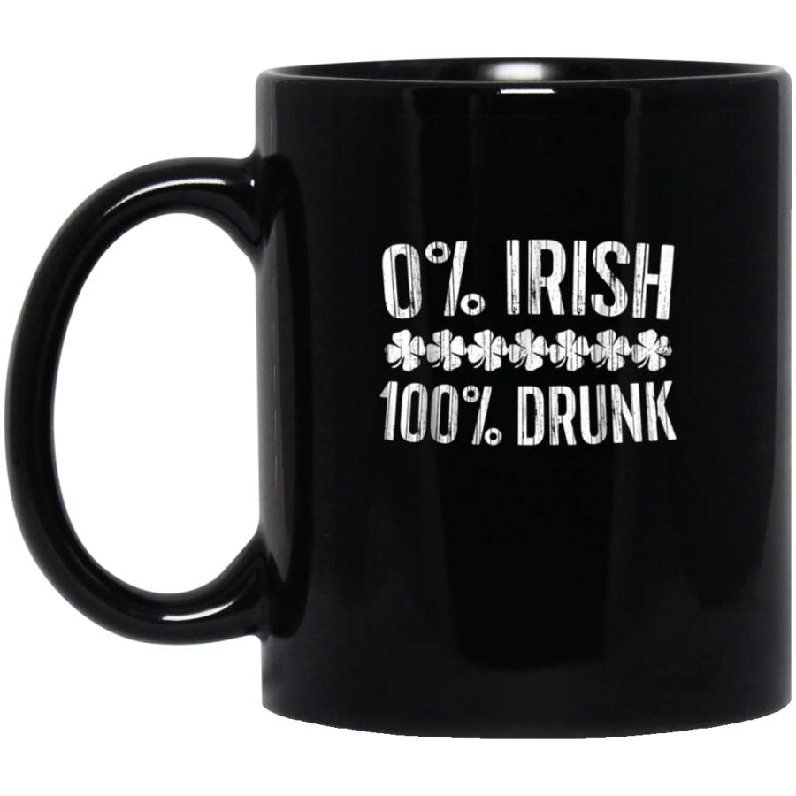 0 Irish 100 Drunk Mug Vintage St Patrick Day Gift