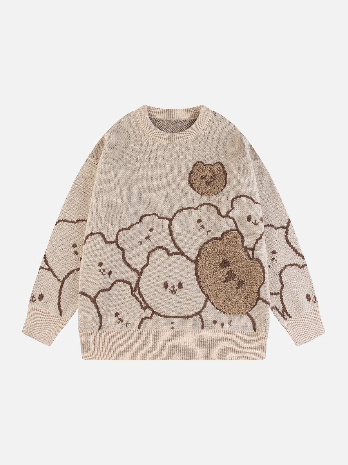 Talishko™ – Retro Fun Bear Jacquard Sweater