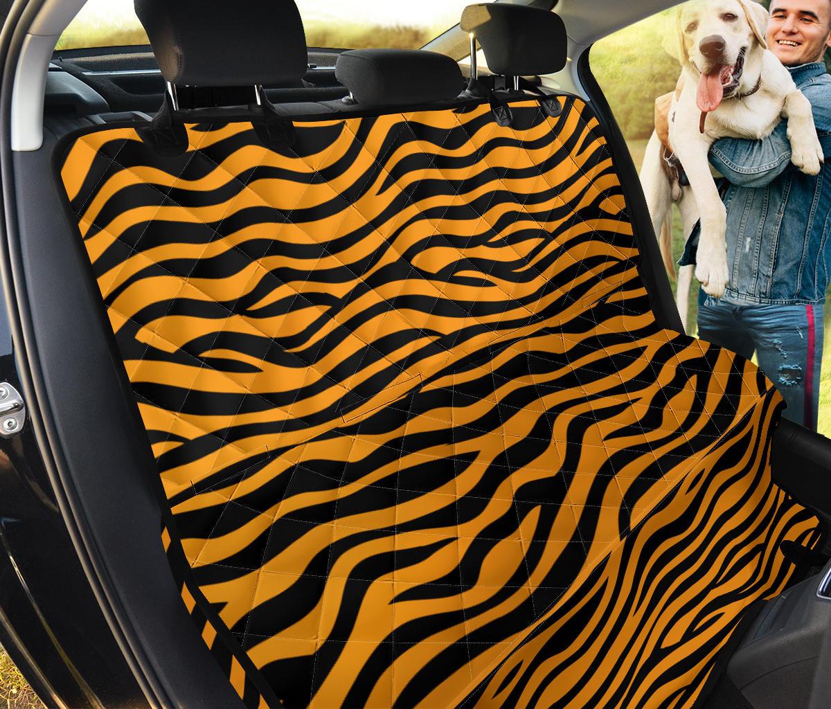 Bengal Tigers Skin Print Pattern Background Dog Car Seat Covers