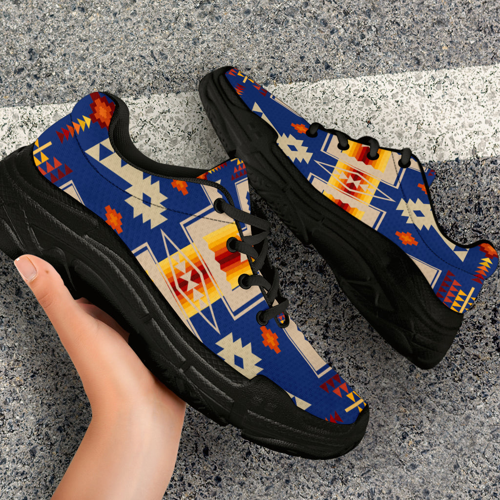 Native American Navy Tribe Chunky Sneakers Lt10 Intercept Inter National Native American Navy Tribe Chunky Sneakers Lt10 Intercept Inter National