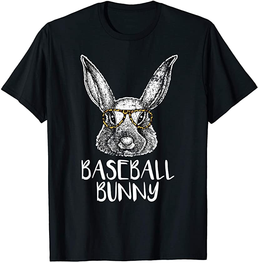 Baseball Bunny Funny Matching Easter Bunny Egg Hunting T-Shirt