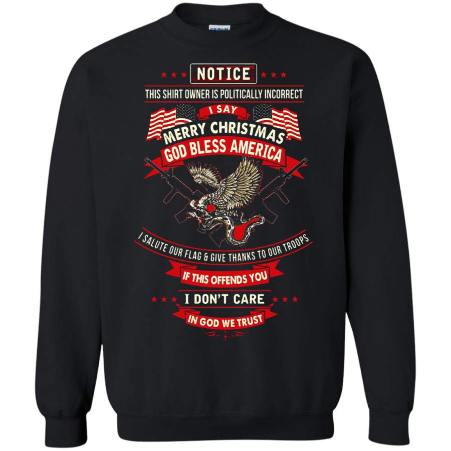 AGR I Say God Bless America Sweatshirt