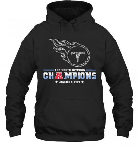 Tennessee Titans Afc South Division Champions January 3 2021 Hoodie