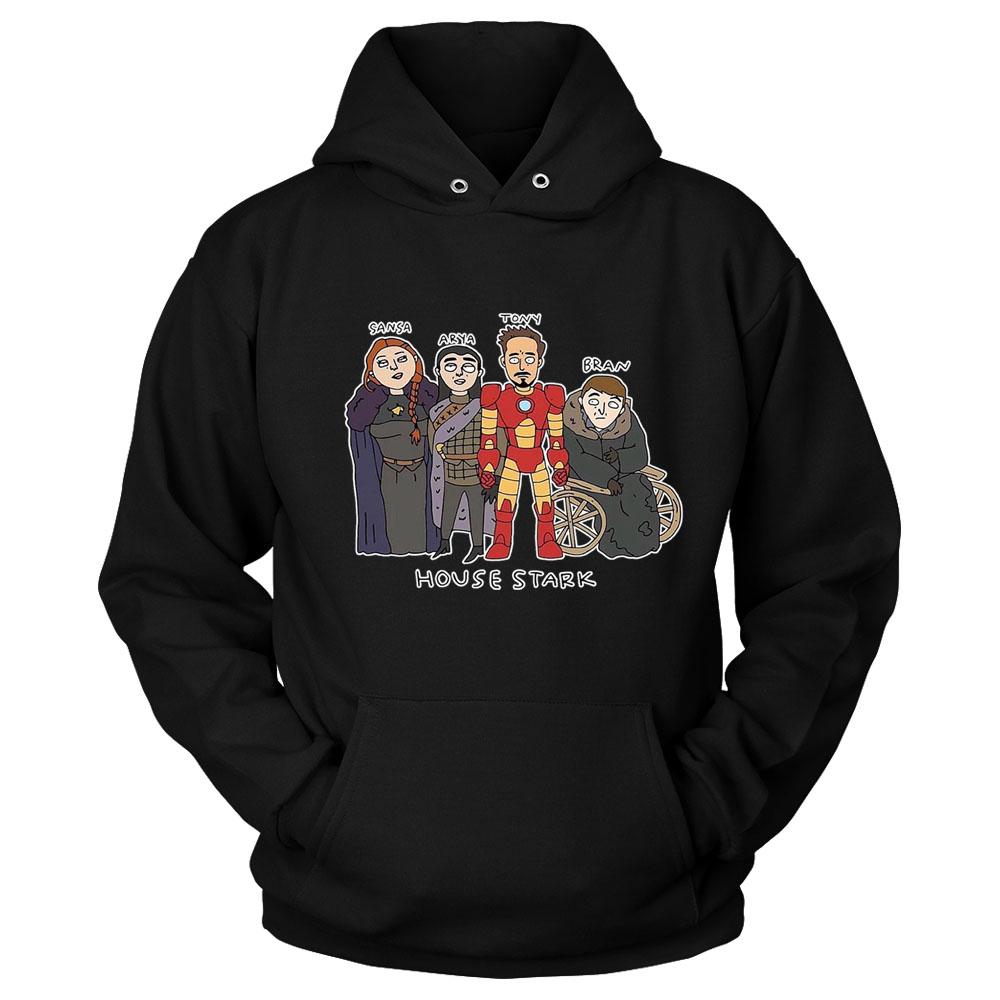 The Gang House Stark Sansa Arya Tony Bran Game Of Thrones Parody Unisex Hoodie