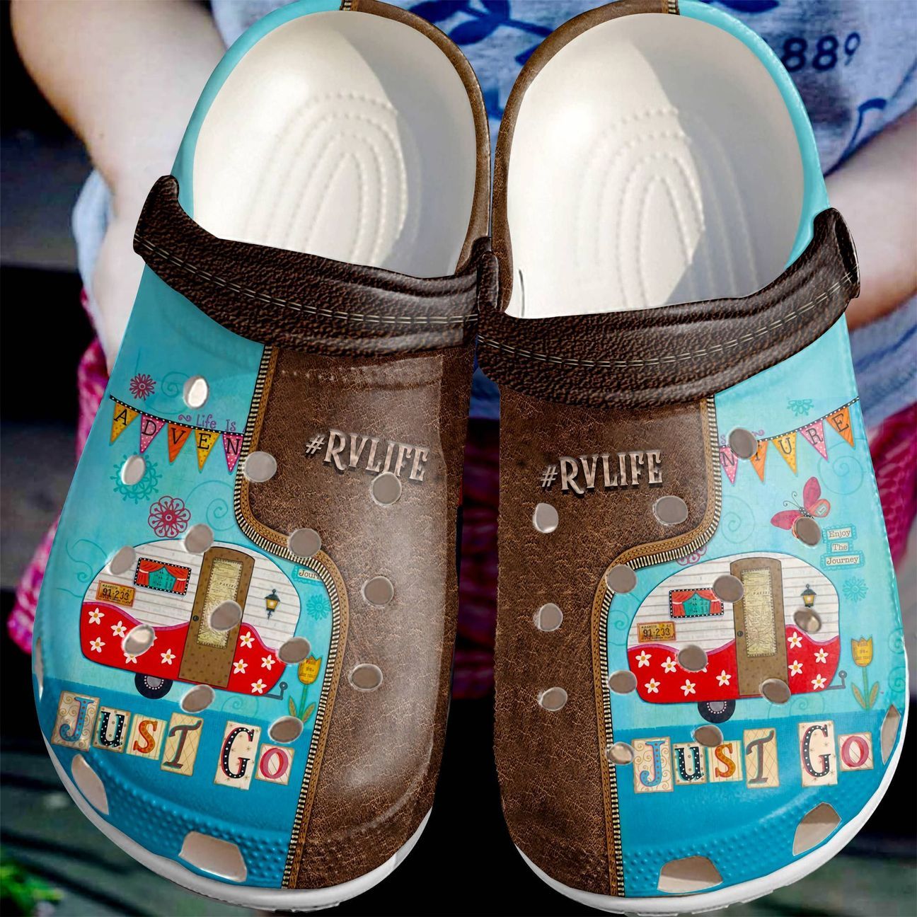 Camping Personalize Clog, Custom Name, Text, Fashion Style For Women, Men, Kid, Print 3D Rv Life