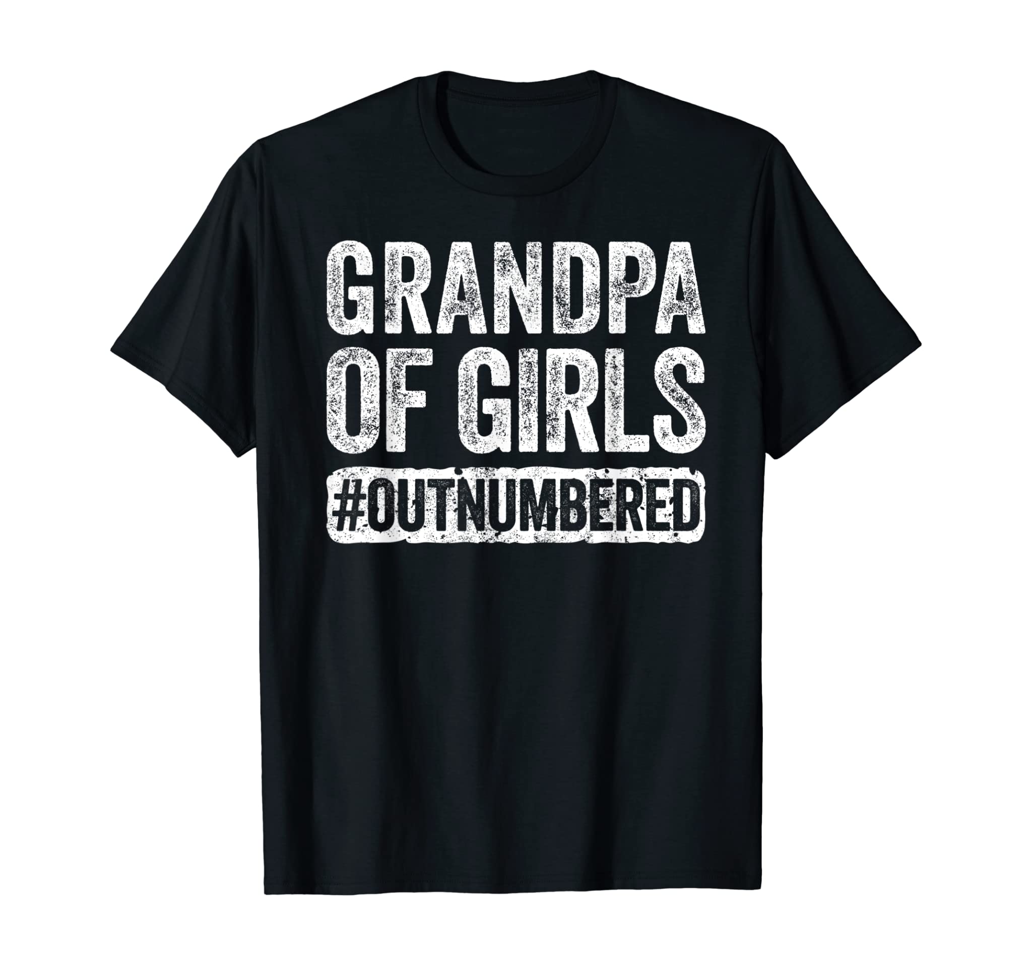 Mens Grandpa of Girls Outnumbered T-Shirt Father’s Day Gift T-Shirt