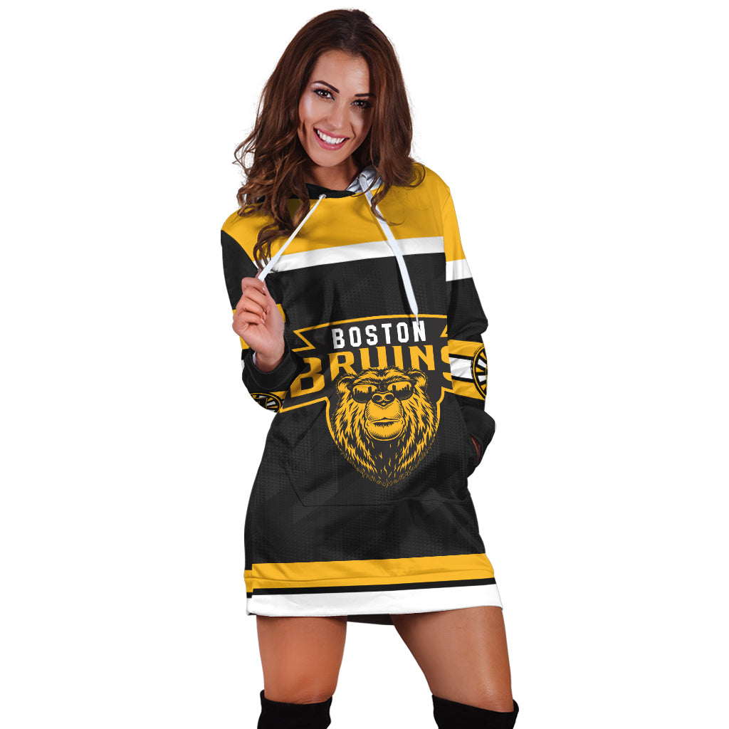 Boston Bruins Hockey Women’S Hoodie Dress Special Flag A21