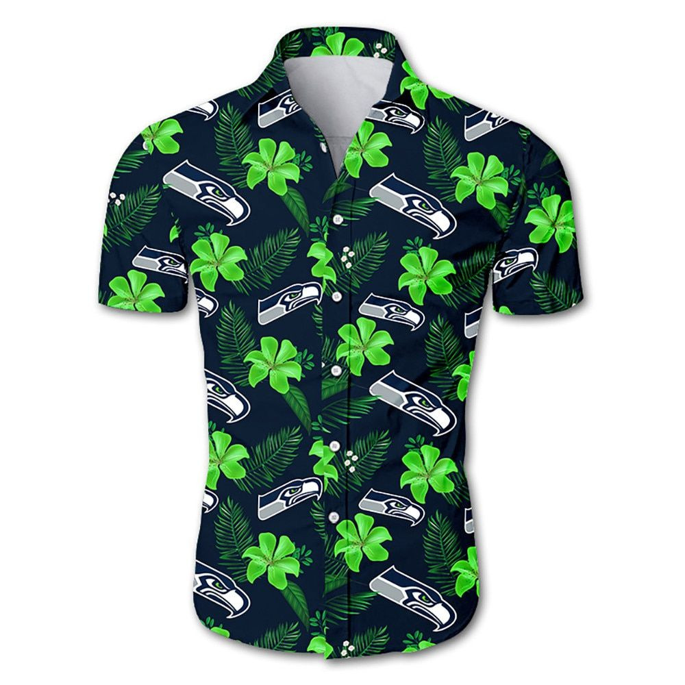 Seattle Seahawks Hawaii Shirt Short Sleeve For Summer Ha28117