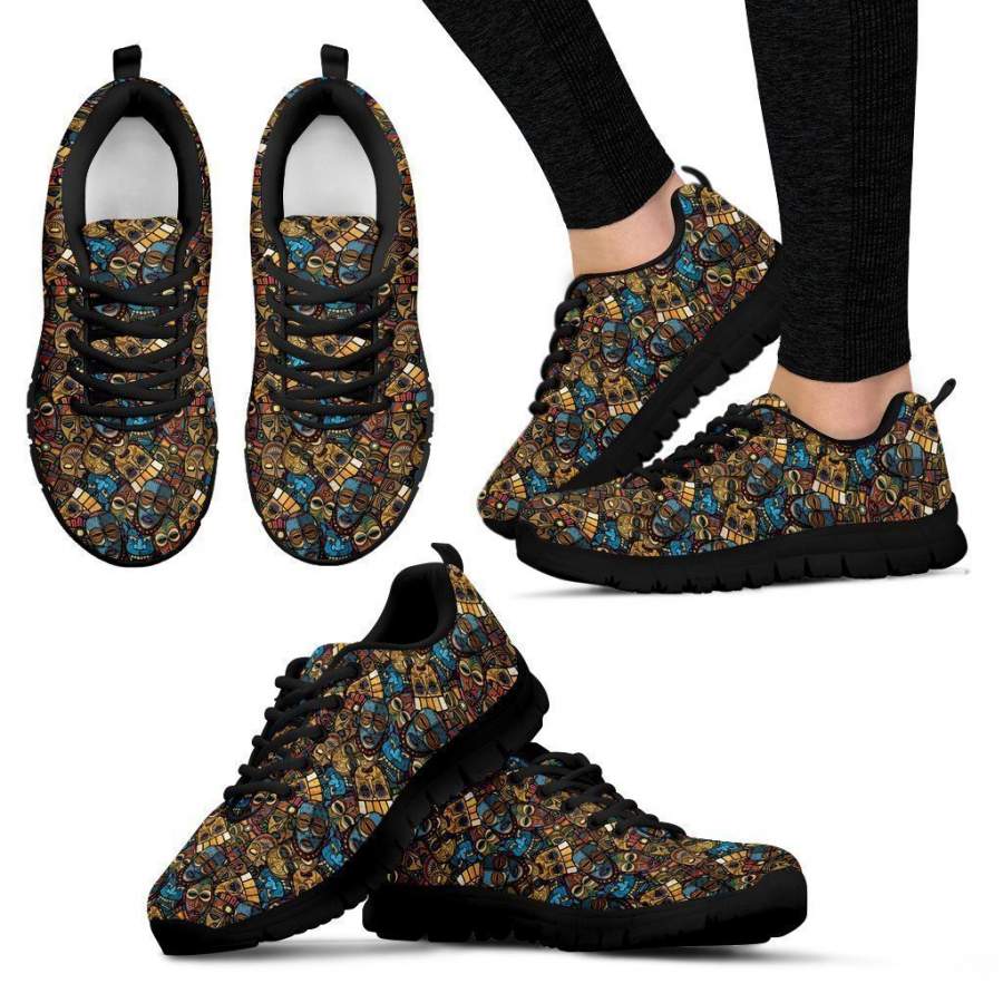 Abstract heads Women’s Sneakers