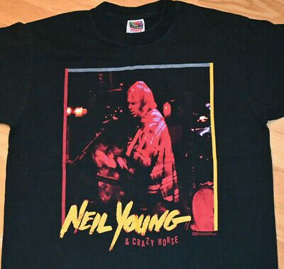 *1996 Neil * Vintage Rare Rock Concert Tee T-shirt (l) 1990’s Usa Tour 7068