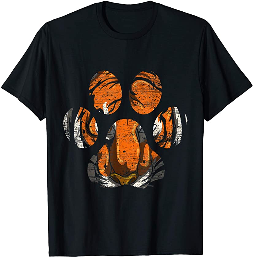 Tiger Paw Big Cat Portrait Tiger T-Shirt