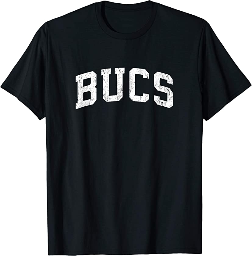 Bucs Mascot Vintage Athletic Sports Name Design T-Shirt