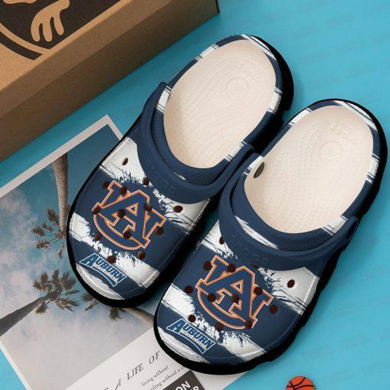 Auburn Tigers Football Clogs Clogband Clog Comfortable Water Shoes