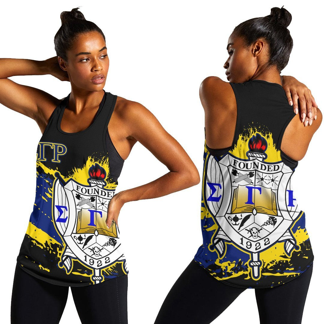 Sorority Tank Top – Sigma Gamma Rho Women’S Racerback Tank – Tip Style