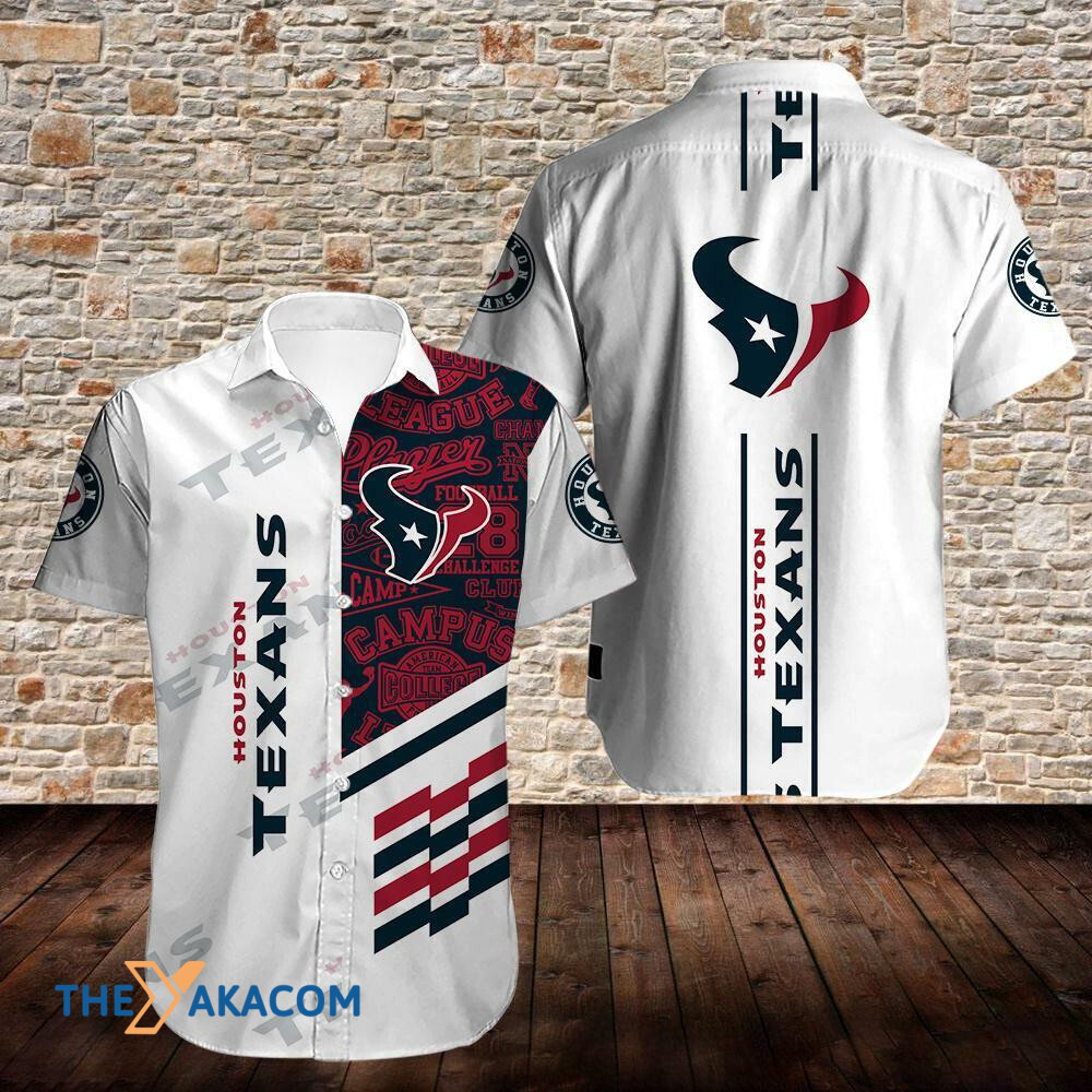 Houston Texans Logo Gift For Fan Nfl Short Sleeve Hawaii Shirt Ha80288