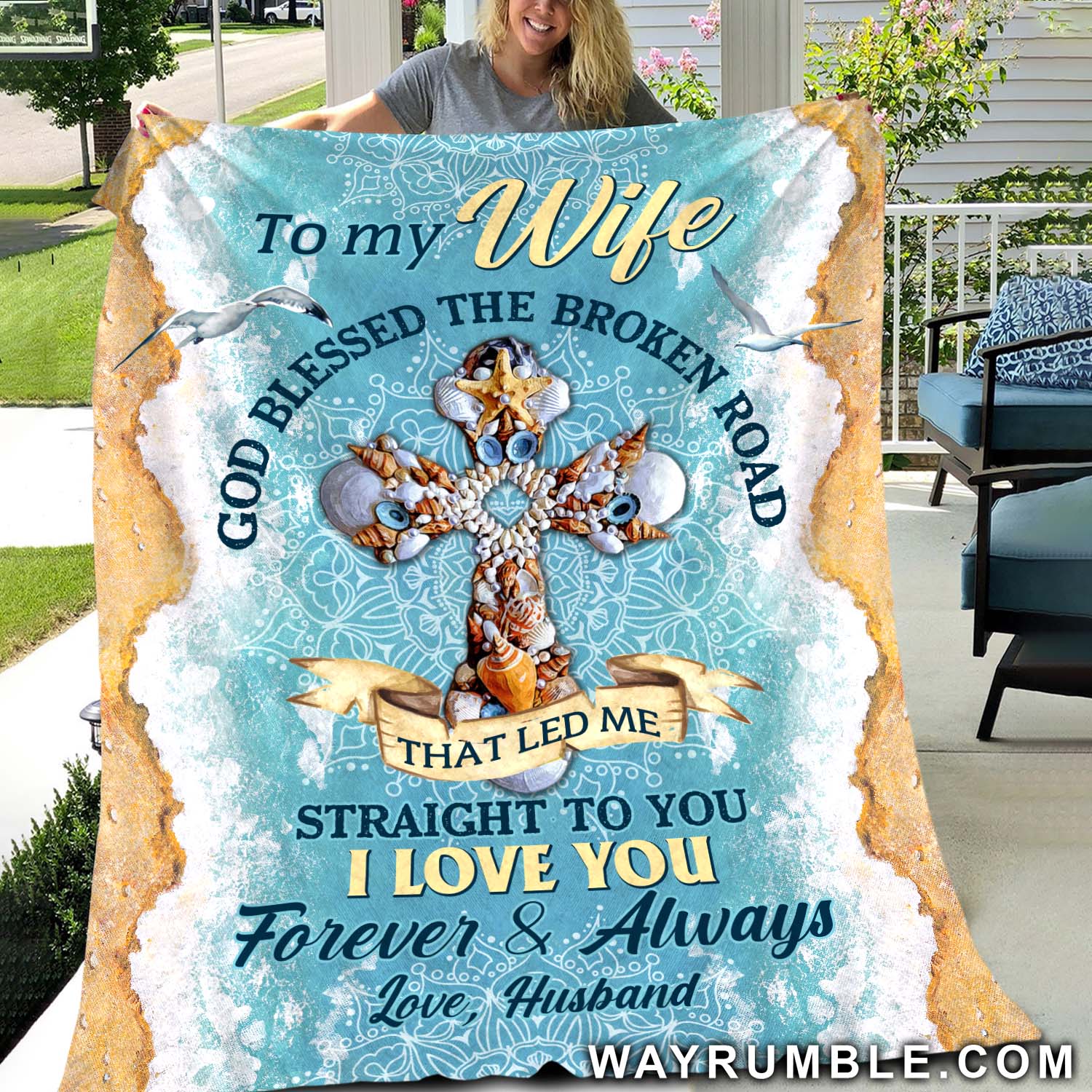 To My Wife – I Love You Forever And Always Blanket