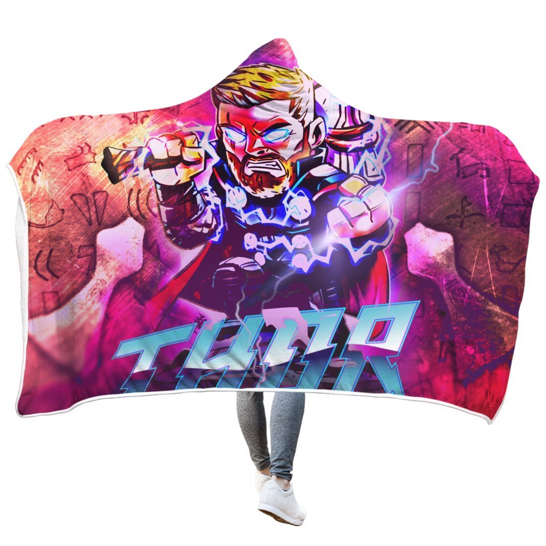 Thor Viking Legend Hooded Blanket