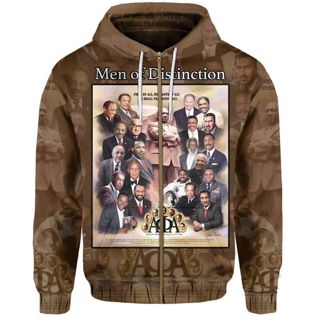 Alpha Phi Alpha Men Of Distinction Zip Up Hoodie – Lt20