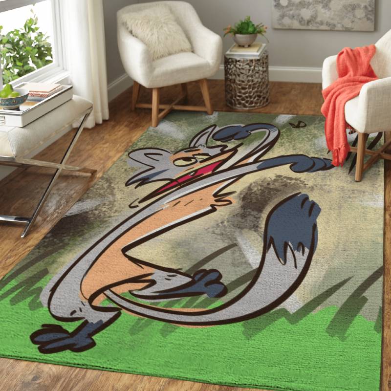 some grey fox  – Animals Area Rug Carpet