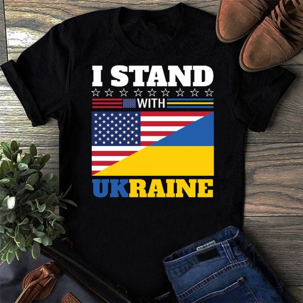I Stand With Ukraine Shirt 02 Ukrainian T-Shirt Ukrainian Lover Ukraine Support Shirt Hn