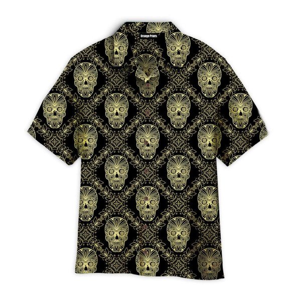 Boho Style Skull Day Of The Dead Pattern Hawaii Shirt For Men Women Ha59458