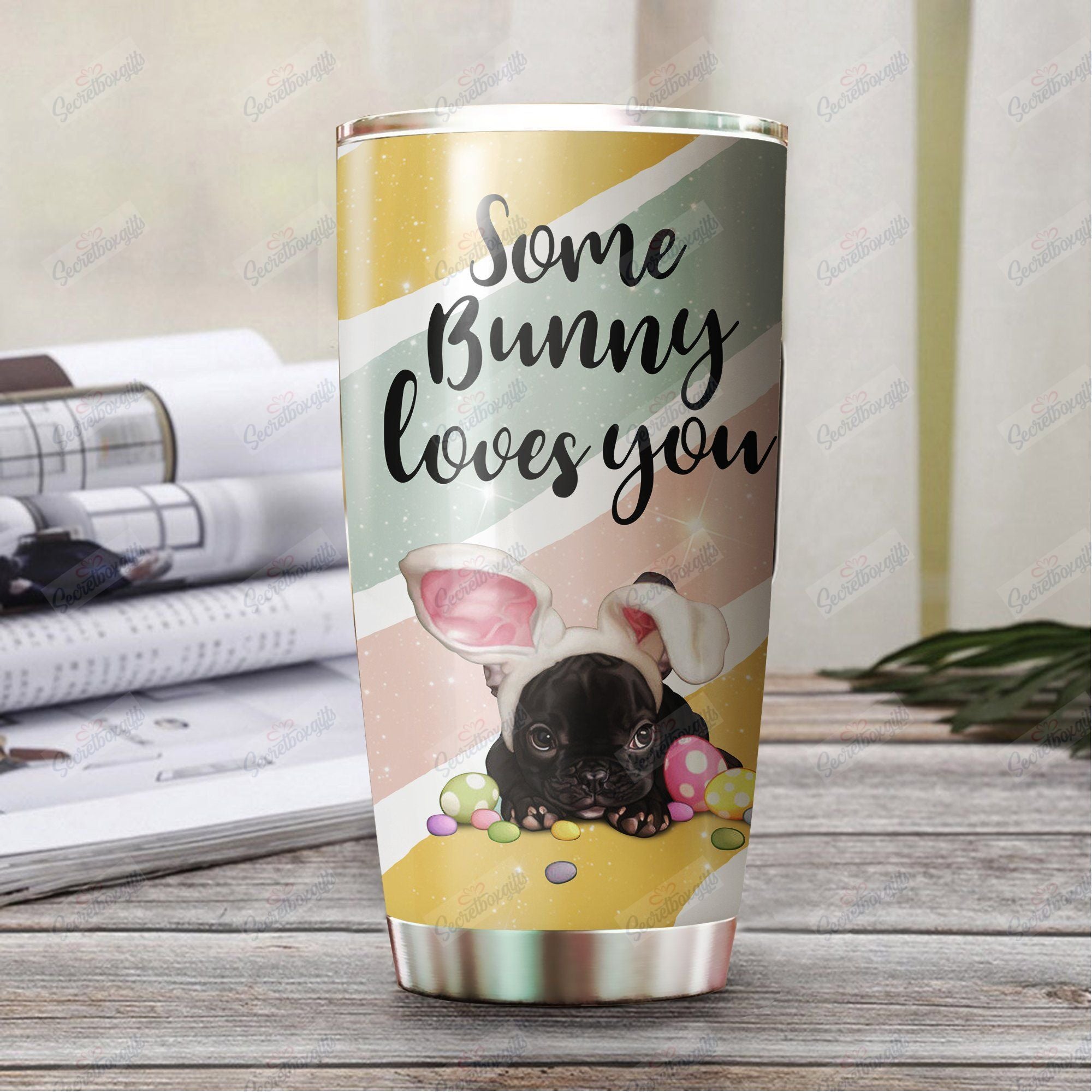 Personalized Some Bunny Loves You Yw0901411Cl Stainless Steel Tumbler Customize Name, Text, Number