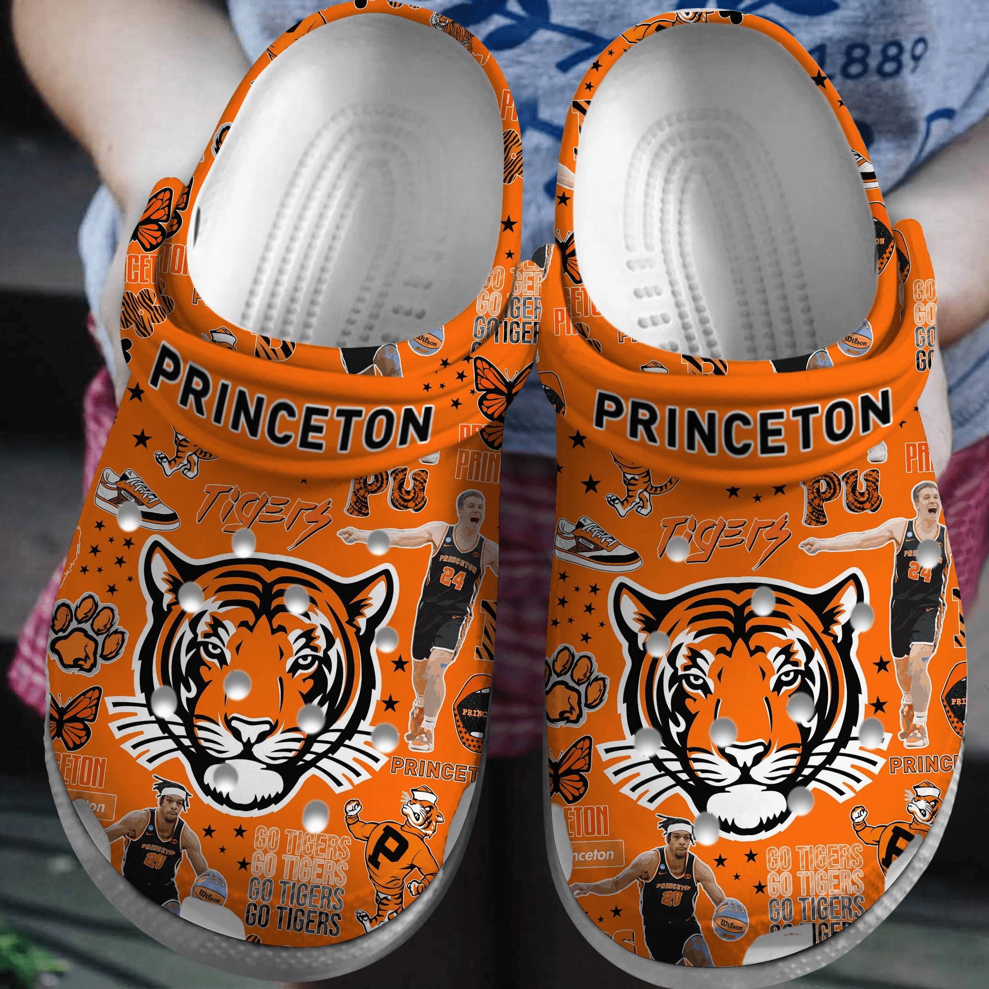 Princeton Tigers NCAA Sport Crocss Crocband Clogs Shoes Comfortable For Men Women and Kids