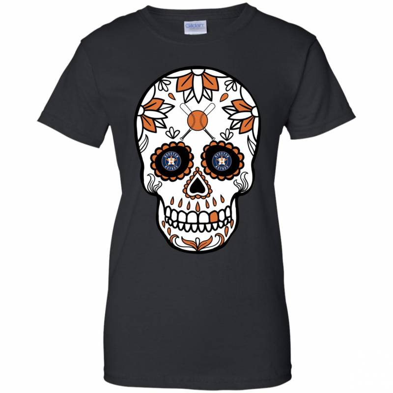 Houston Astros Baseball Sugar Skull Day Of The Dead Shirts