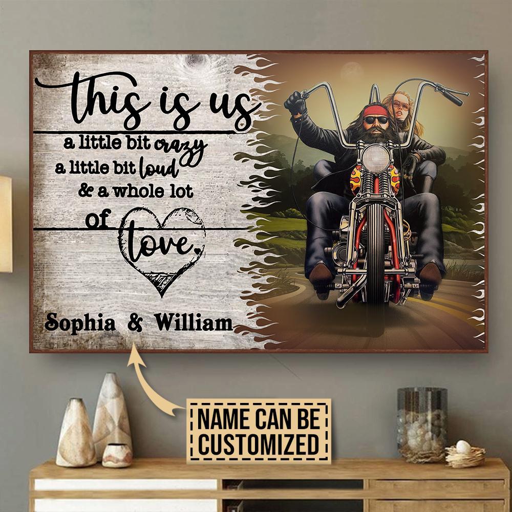 Aeticon Gifts Personalized Motorcycling Color A Little Bit Of Canvas Mom Dad Gift Home Decor