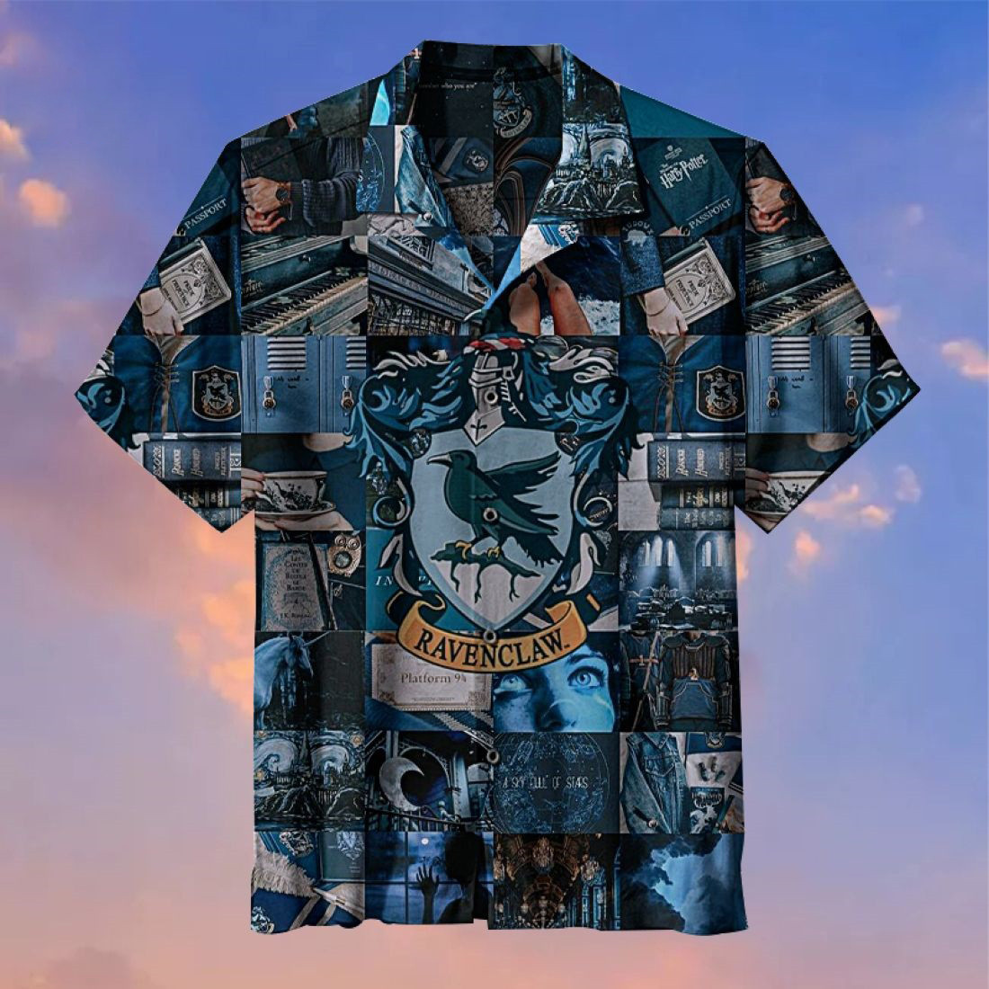 Harry Potter Hogwarts College Raveclaw All Over Print Hawaii Shirt Ha64224