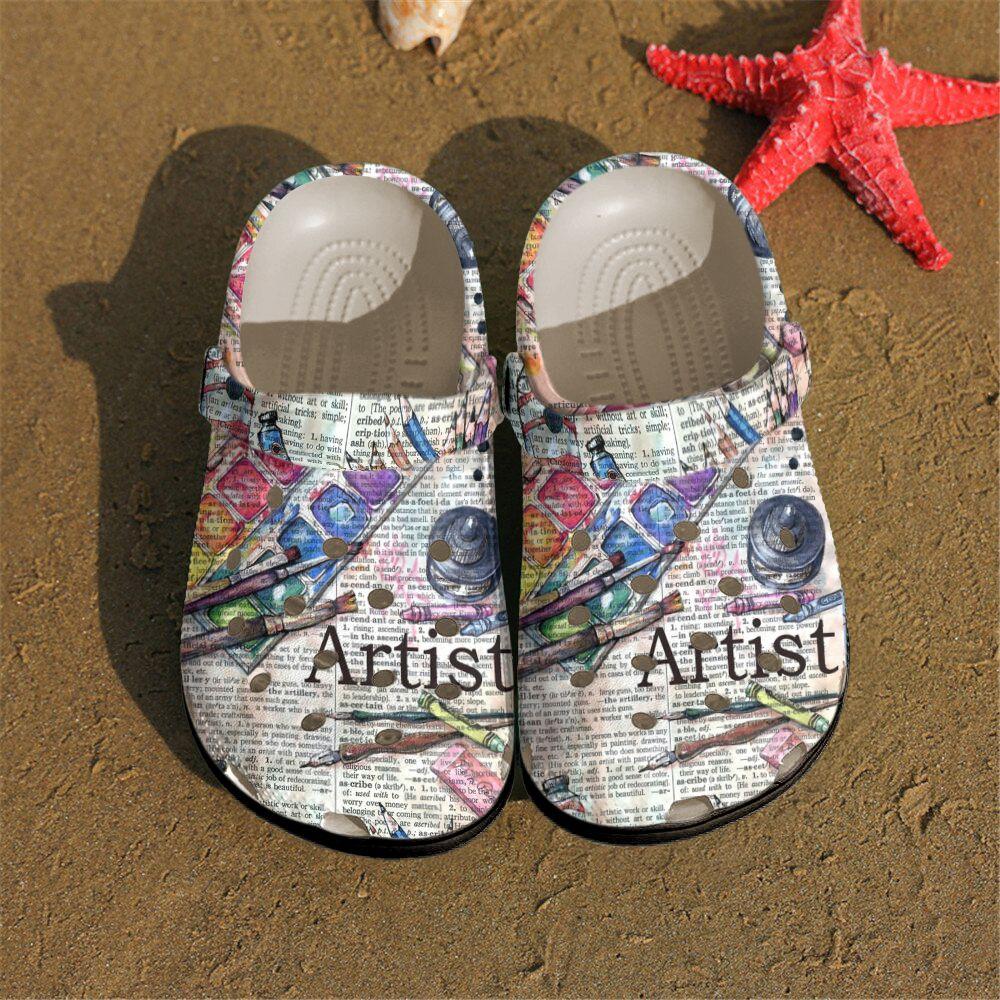 Painting Personalized Clog, Custom Name, Text, Color, Number Fashion Style For Women, Men, Kid, Print 3D Artist