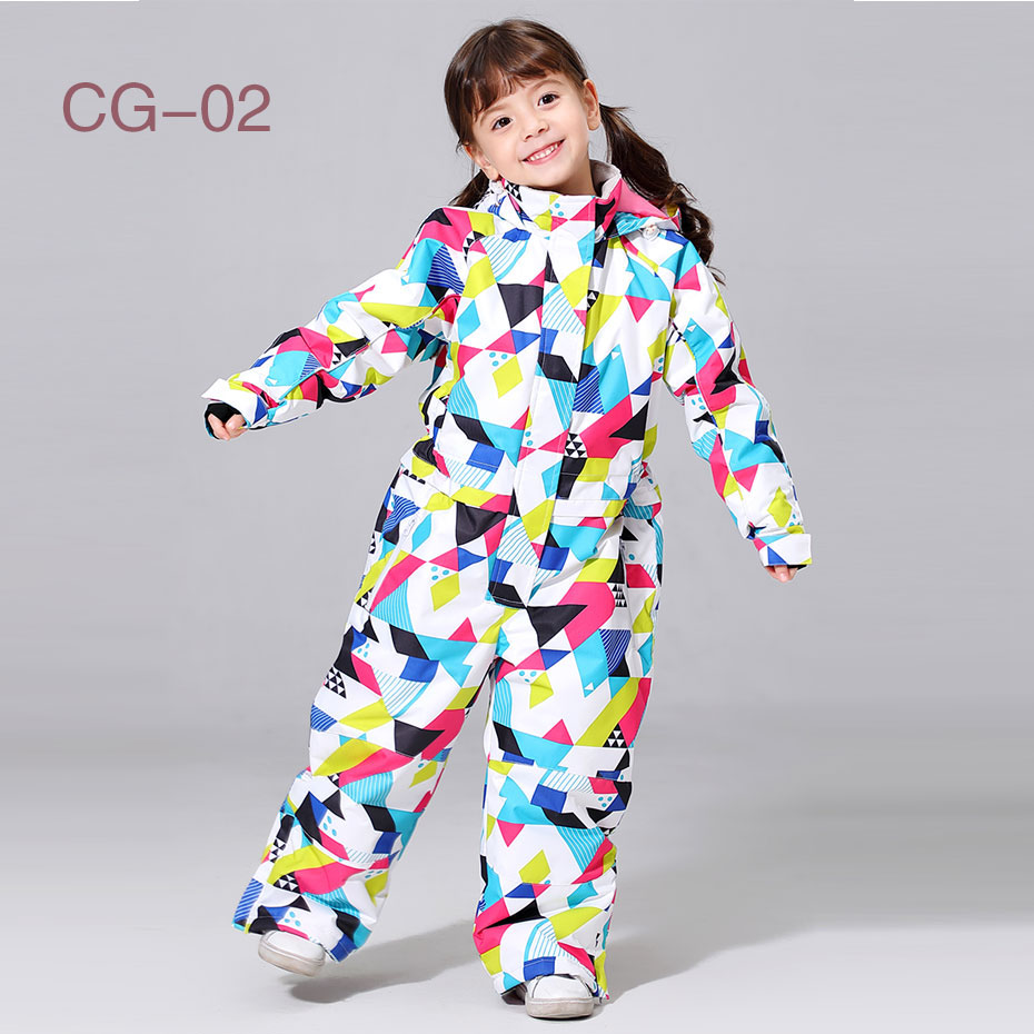 -30 Temperature Ski Suit For Girls Winter Children Windproof Waterproof Super Warm Snow Ski Jacket Outdoor Snowboarding Clothes alx