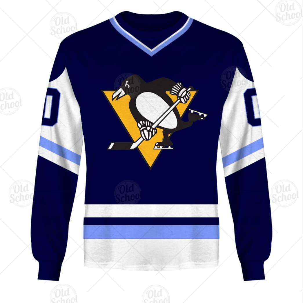 Pittsburgh Penguins Custom Name Number Vintage Navy Blue Jersey Gift For Fan 3D Full Printing Sweatshirt