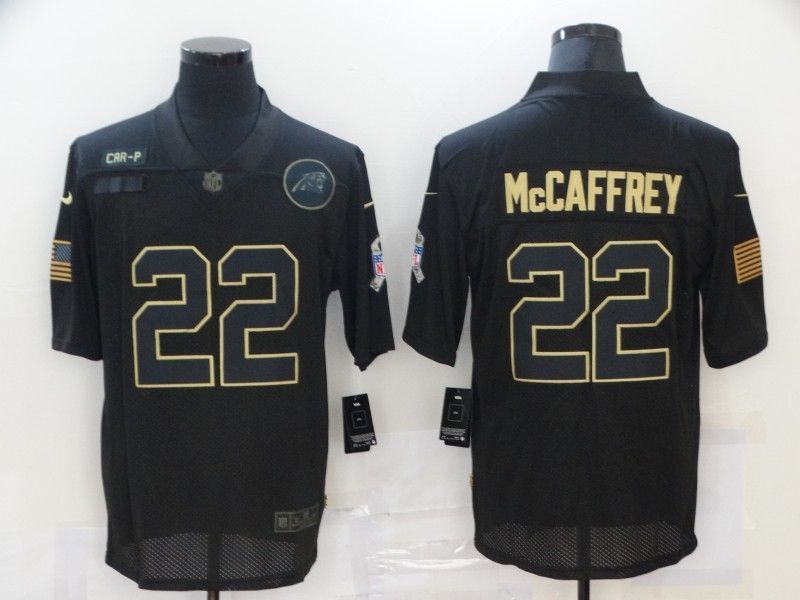 Carolina Panthers Christian Mccaffrey #22 NFL 2020 Black Jersey