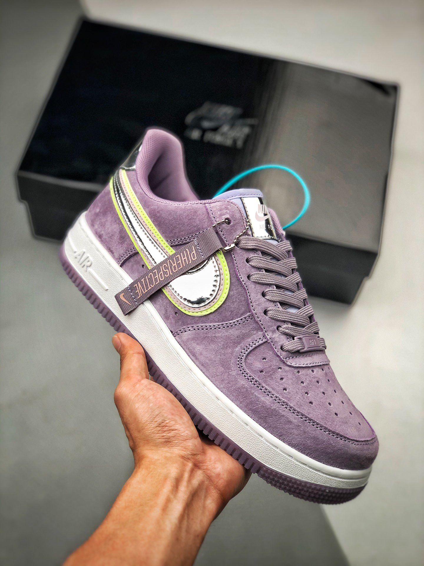 Nike Air Force 1 Low P(Her)spective Violet StarChrome-Washed Coral-Barely Volt 5340403