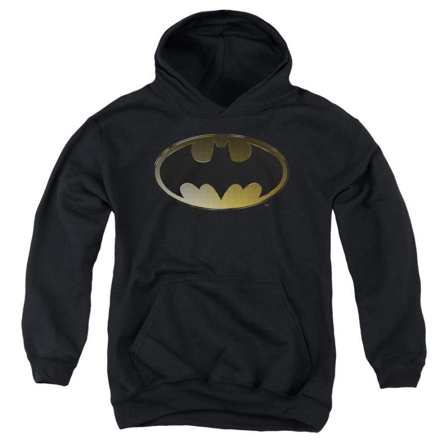 Batman – Halftone Bat Youth Pull Over Hoodie