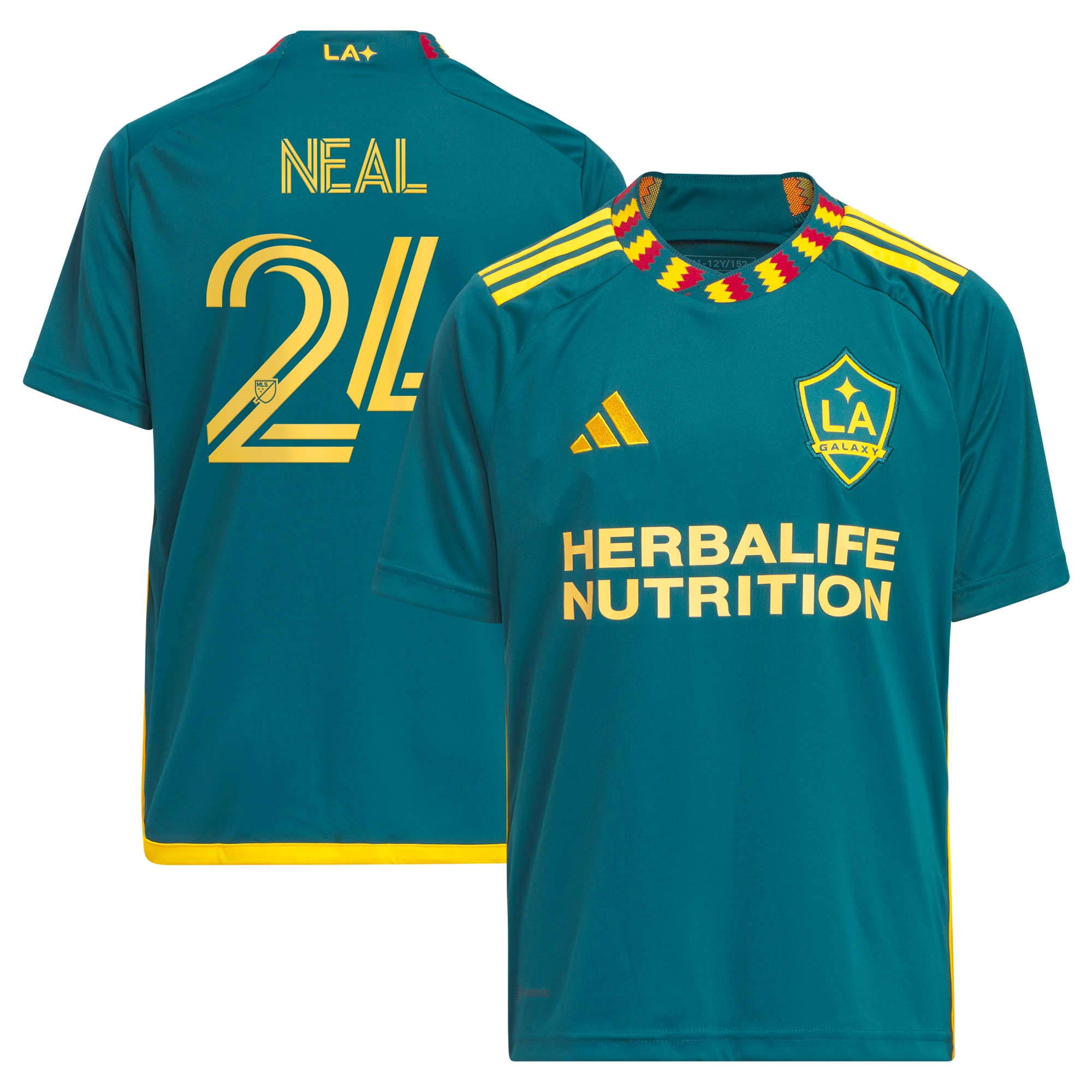 Jalen Neal LA Galaxy Youth 2024 LA Kit Replica Player Jersey – Green