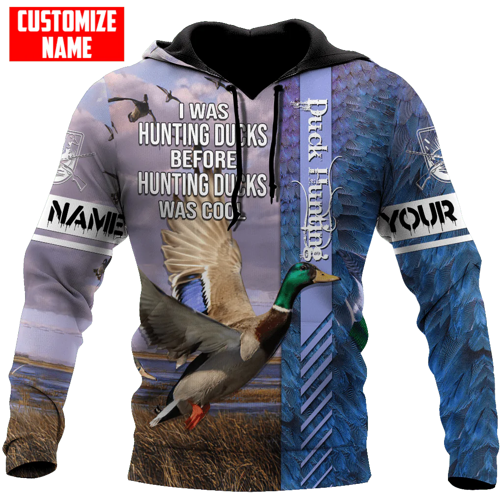 Customized Name Duck Hunting Hoodie Klan, Cool Hunting Duck Hoodies For Men And Women