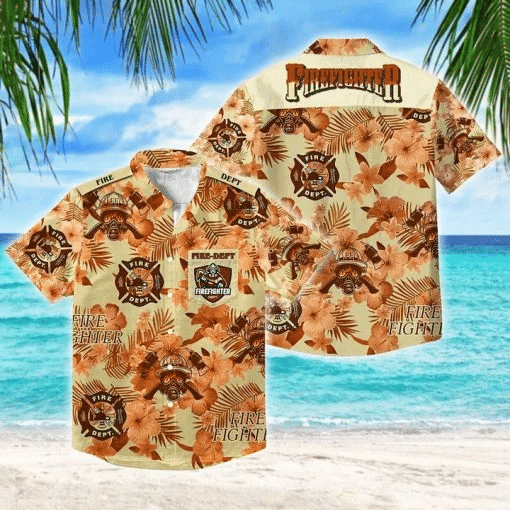 Firefighter Hawaii Shirt Unisex Adult Ha23876