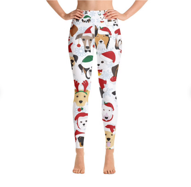 Christmas Leggings, Puppy Dogs Legging For Sports, Yoga, Workout Fitness, Women Gift