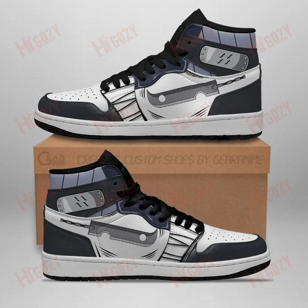 Naruto Zabuza Sword Shoes Naruto Sneakers High Top Anime Shoes Design By TeeCowBoy Fashion