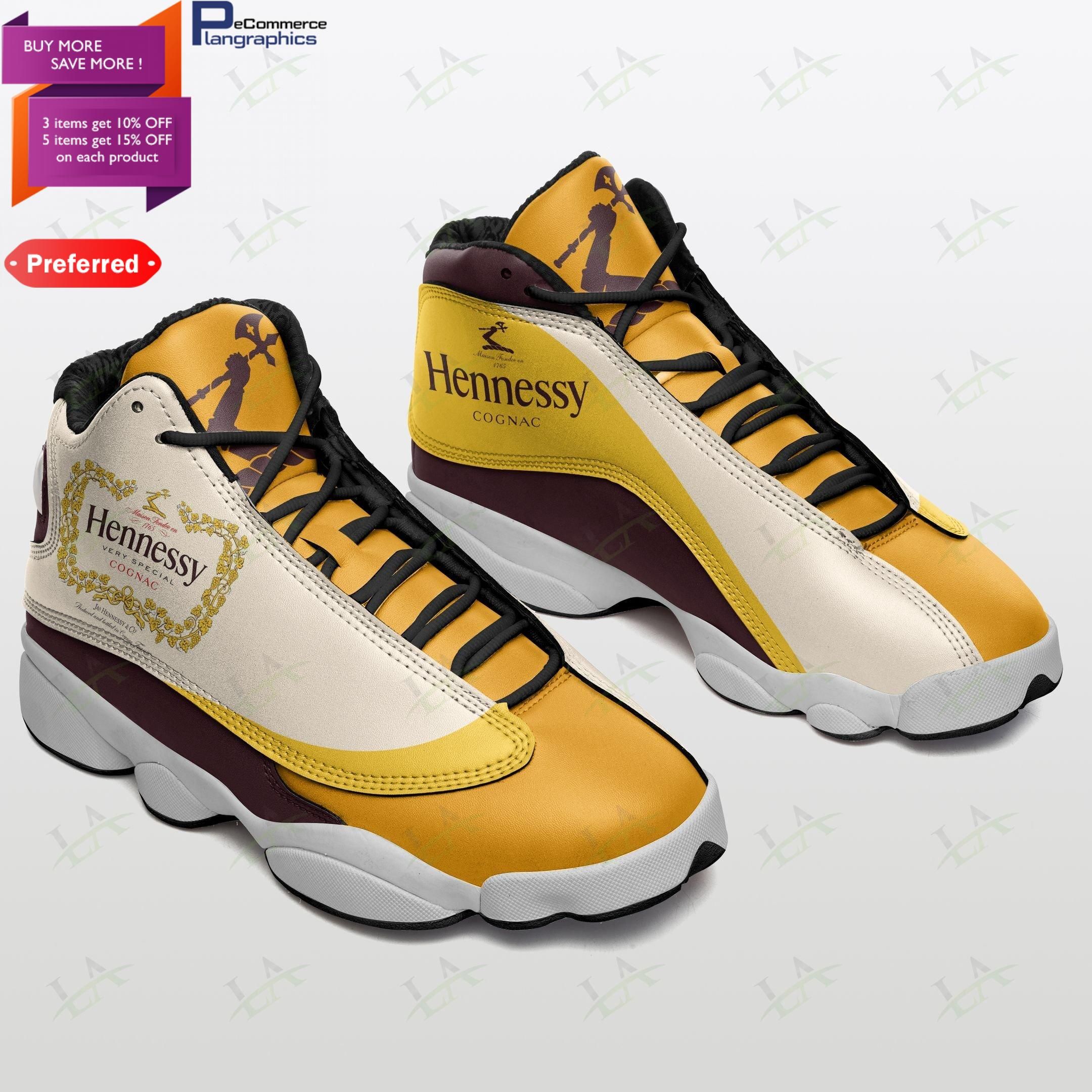hennessy cognac jordan 13 shoes sneakers air jordan 13 sneaker jd13 sneakers personalized shoes design