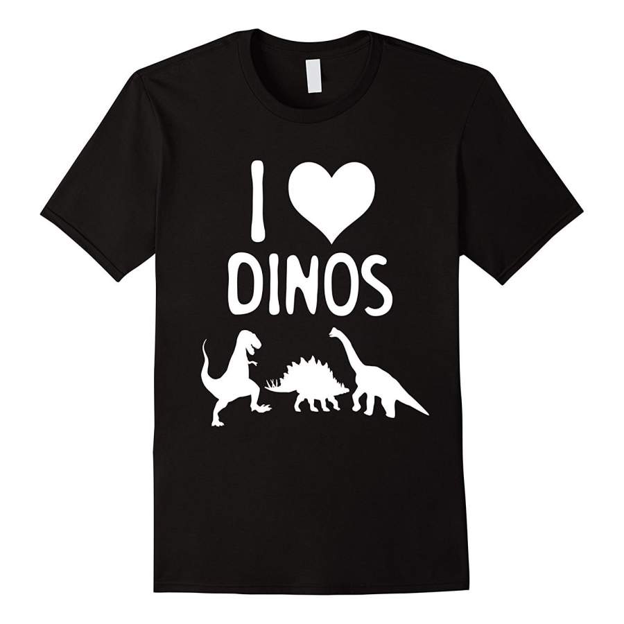 Personalized T-Shirt Mens I Heart Love Dino T Shirt – Dinosaur T Shirt Men’S Funny T-Shirt