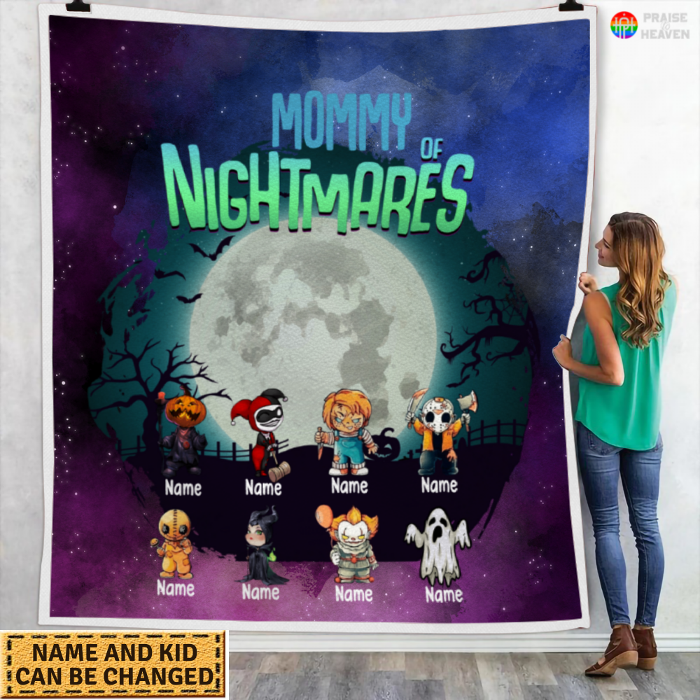 Fleece Blanket Halloween Mommy Of Nightmares Fbl020