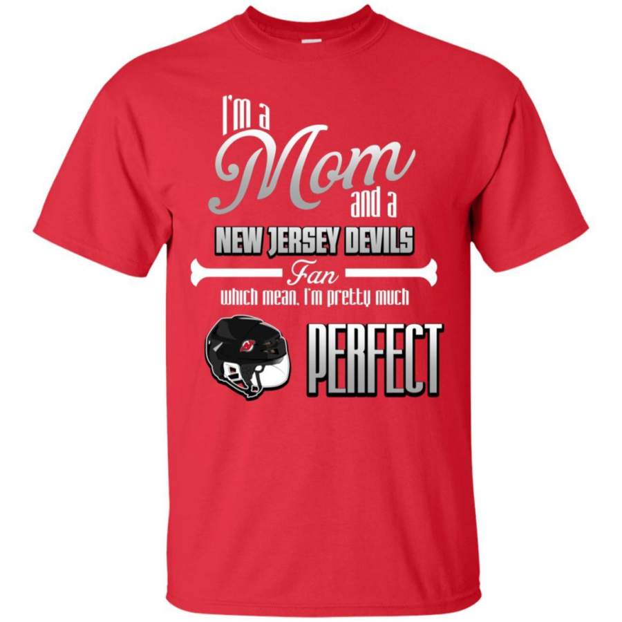 Cool Pretty Perfect Mom Fan New Jersey Devils T Shirt