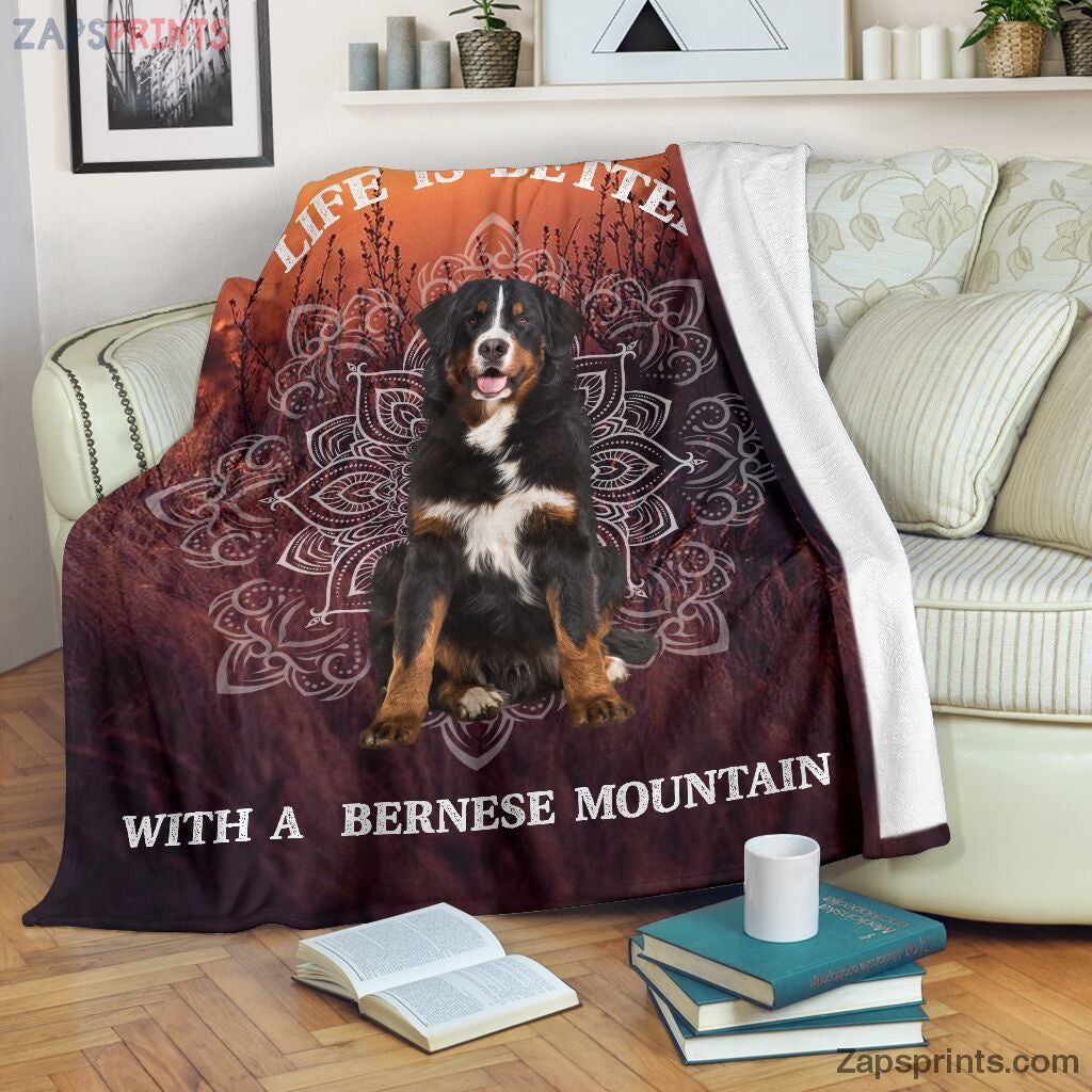 Life Is Better With A Bernese Mountain Blanket – Cool Gift Ideas